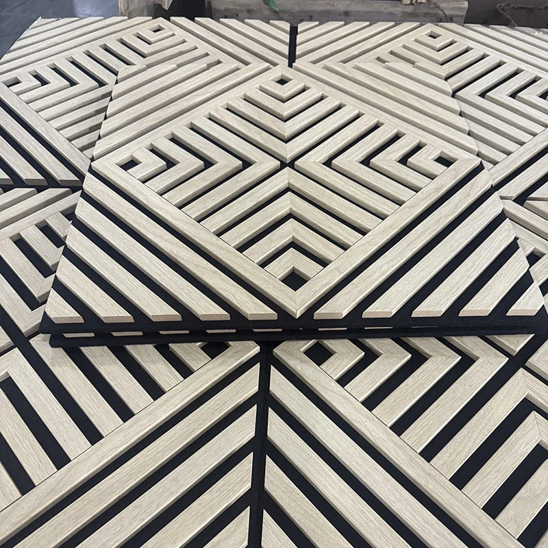 Акустичен стенен панел от дърво